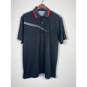 Bermuda Sands Black Golf Polo Shirt Wick Away Technology Size Large